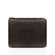 Castro - Men's Dark Brown Milled Leather Cigar Case