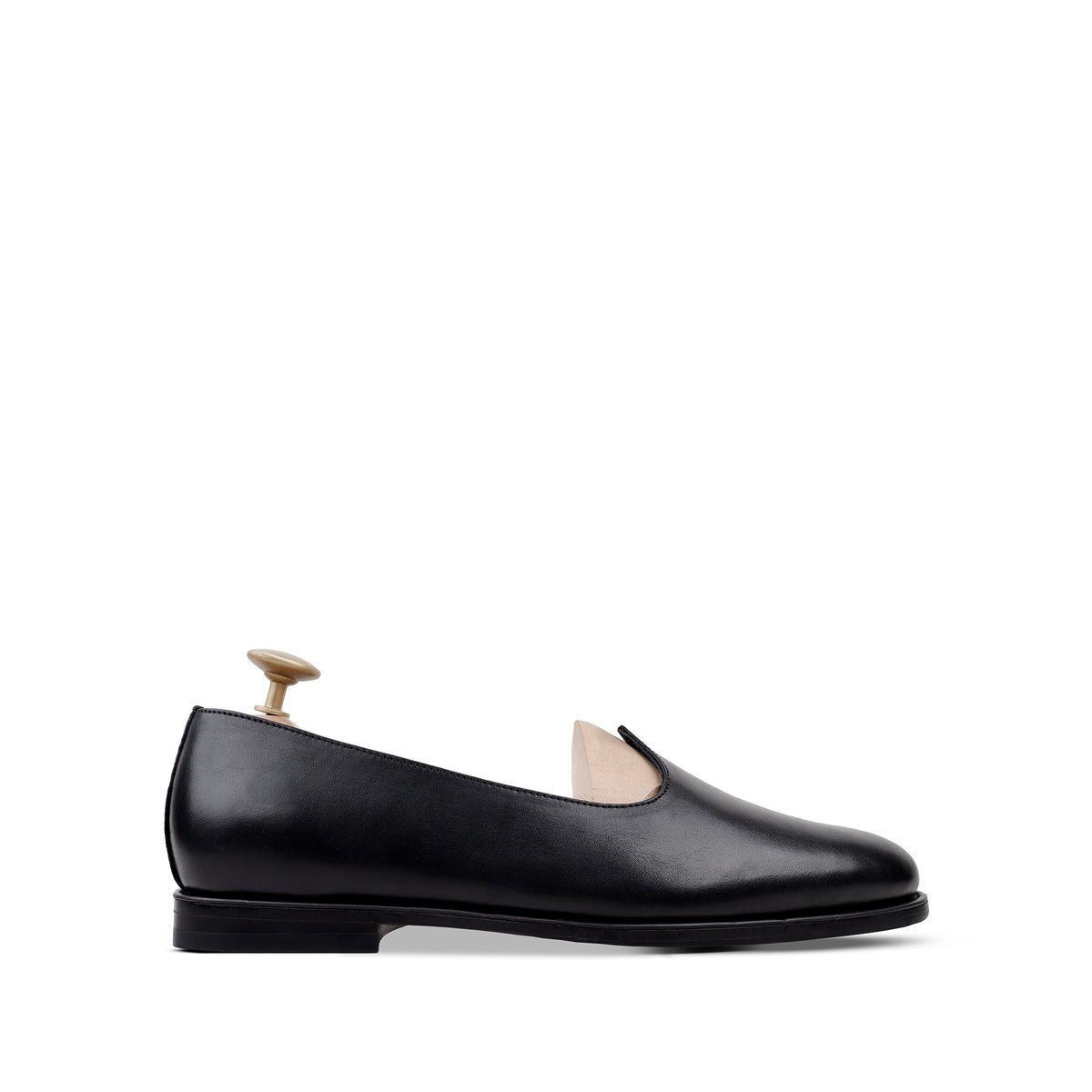 Dion - Men's Black Crust Leather Loafer