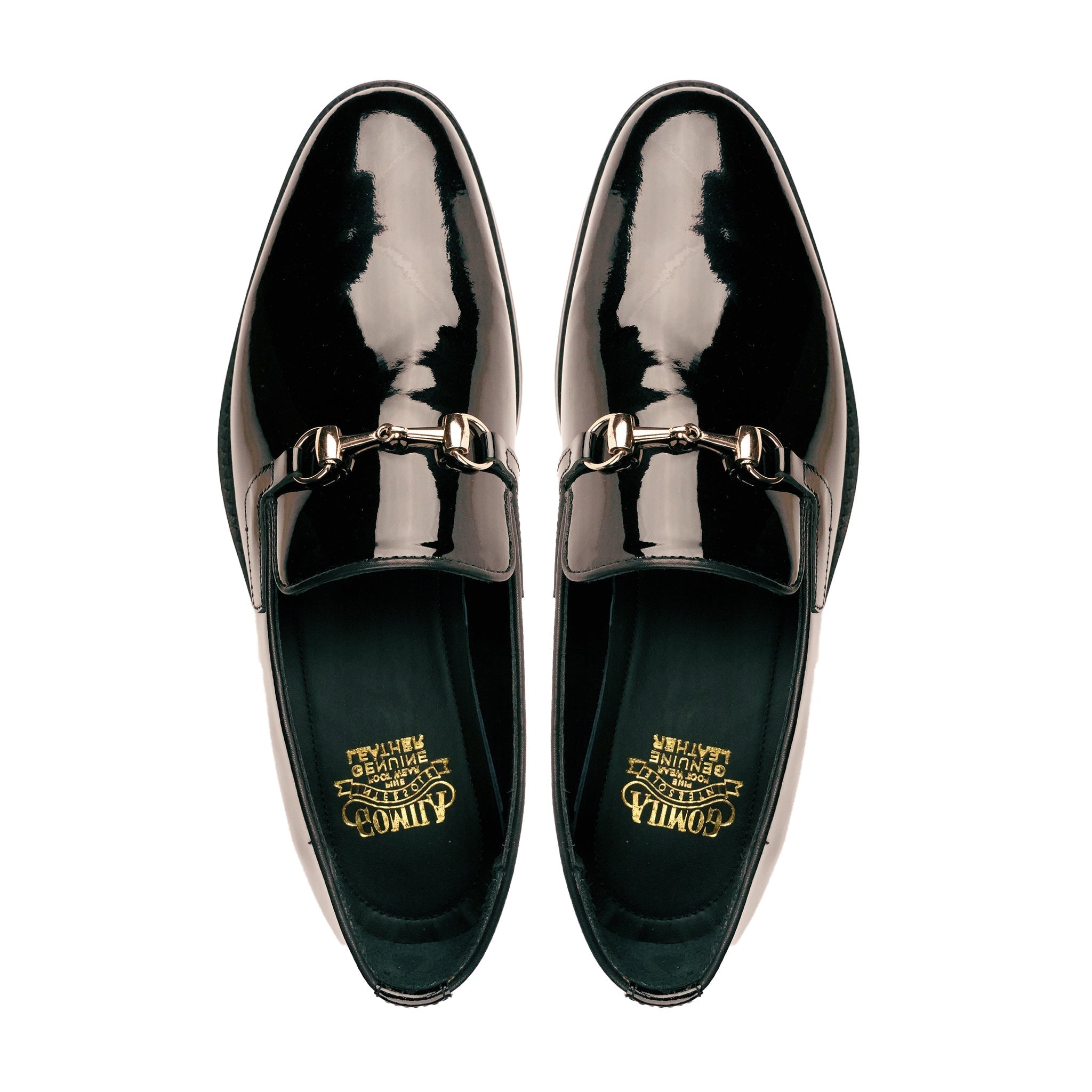 Genao - Men's Black Patent Leather Loafer