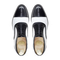 Alcapone - Men's White Calf and Patent Leather Oxford Shoe