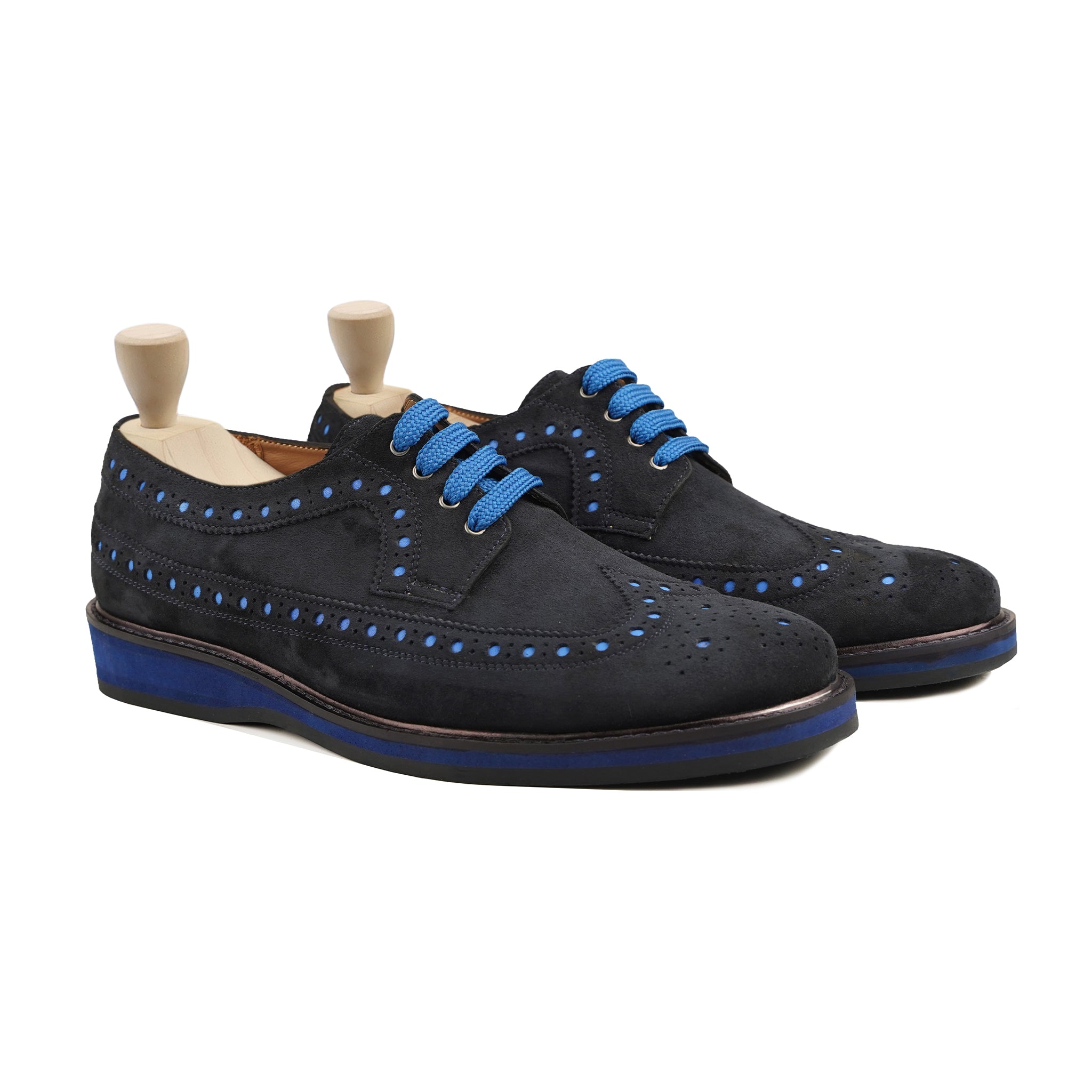 Jack - Men's Black Kid Suede Derby Shoe