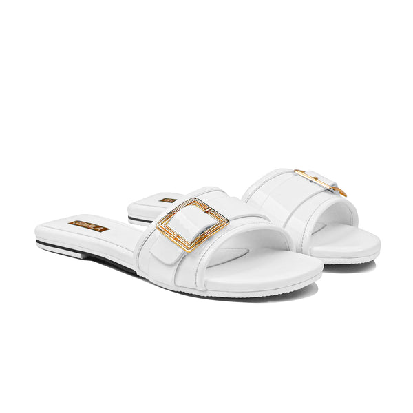 Gabri - Women's White Slipper