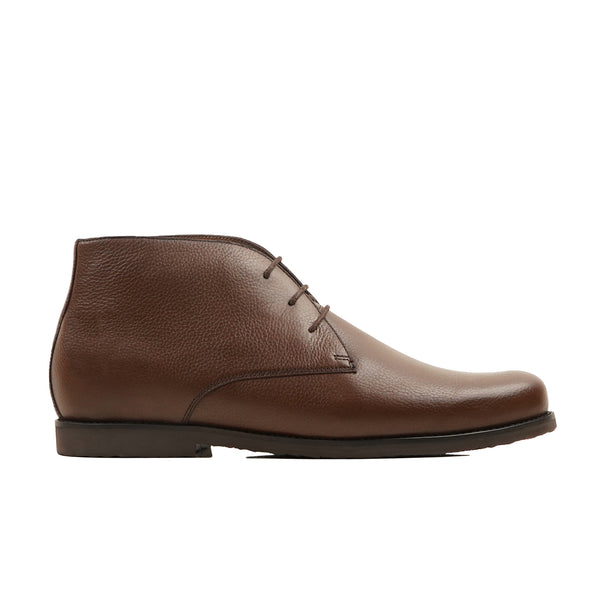 Benin - Men's Dark Brown Pebble Grain Chukka Boot