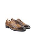 Peter - Men's Tan Crocodile Leather Goodyear Welted Wholecut