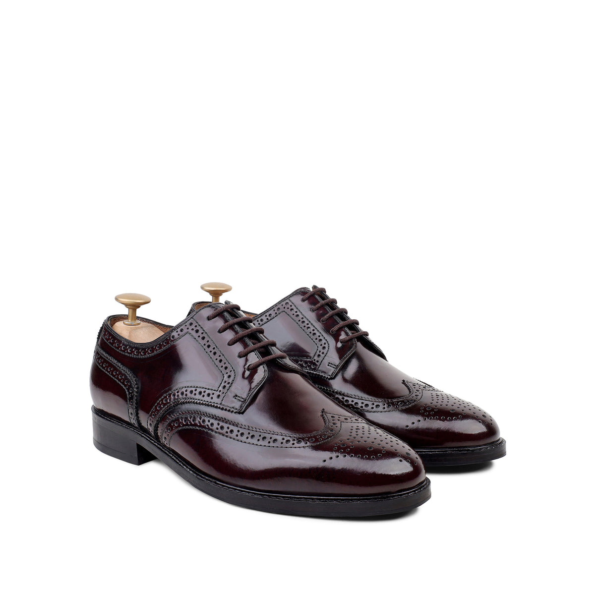 Arthur - Men's Burgundy Calf Leather Derby Shoe