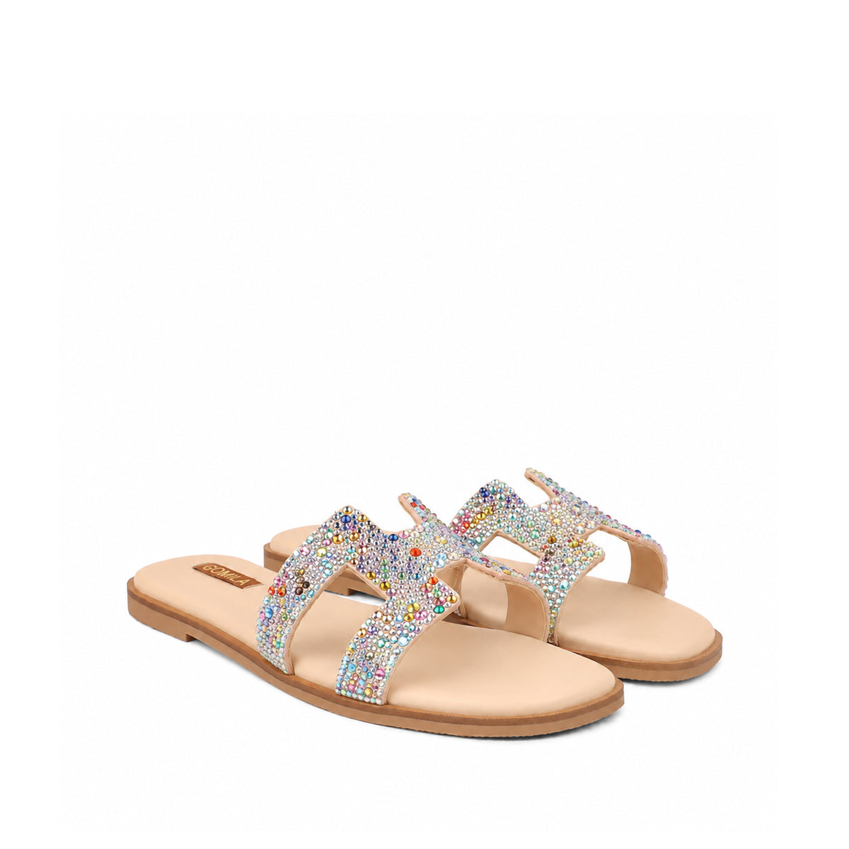 Sierra - Women's Multi Color Rhinestone Slipper