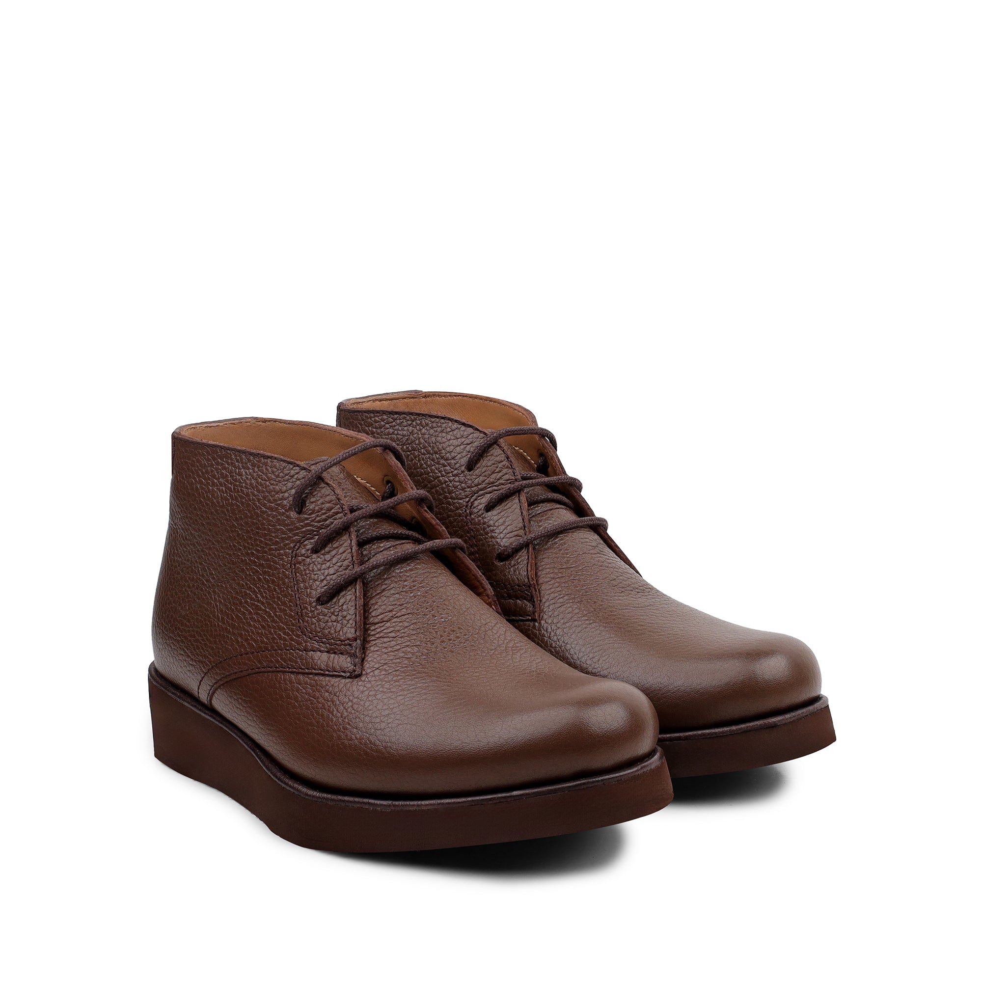 Jake -  Children’s Light Brown Milled Leather Boot
