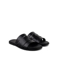 Caswell - Men's Black Calf Leather Slipper