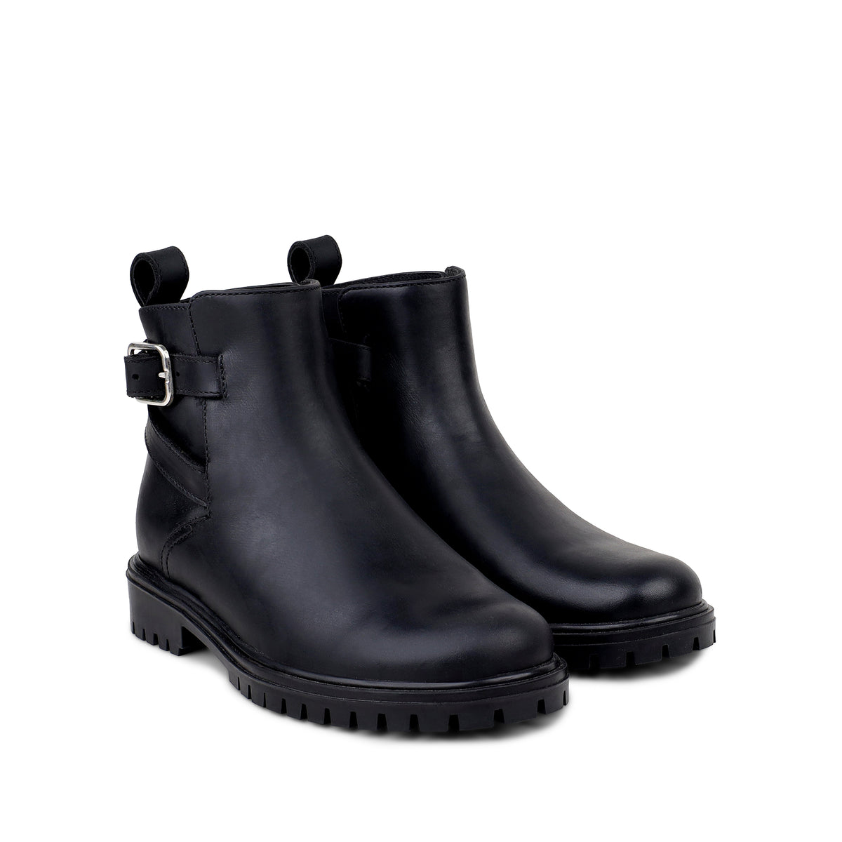 Joey -  Children's Black Calf Leather Chelsea