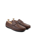 Floyd - Men's Light Brown Milled Leather Driver