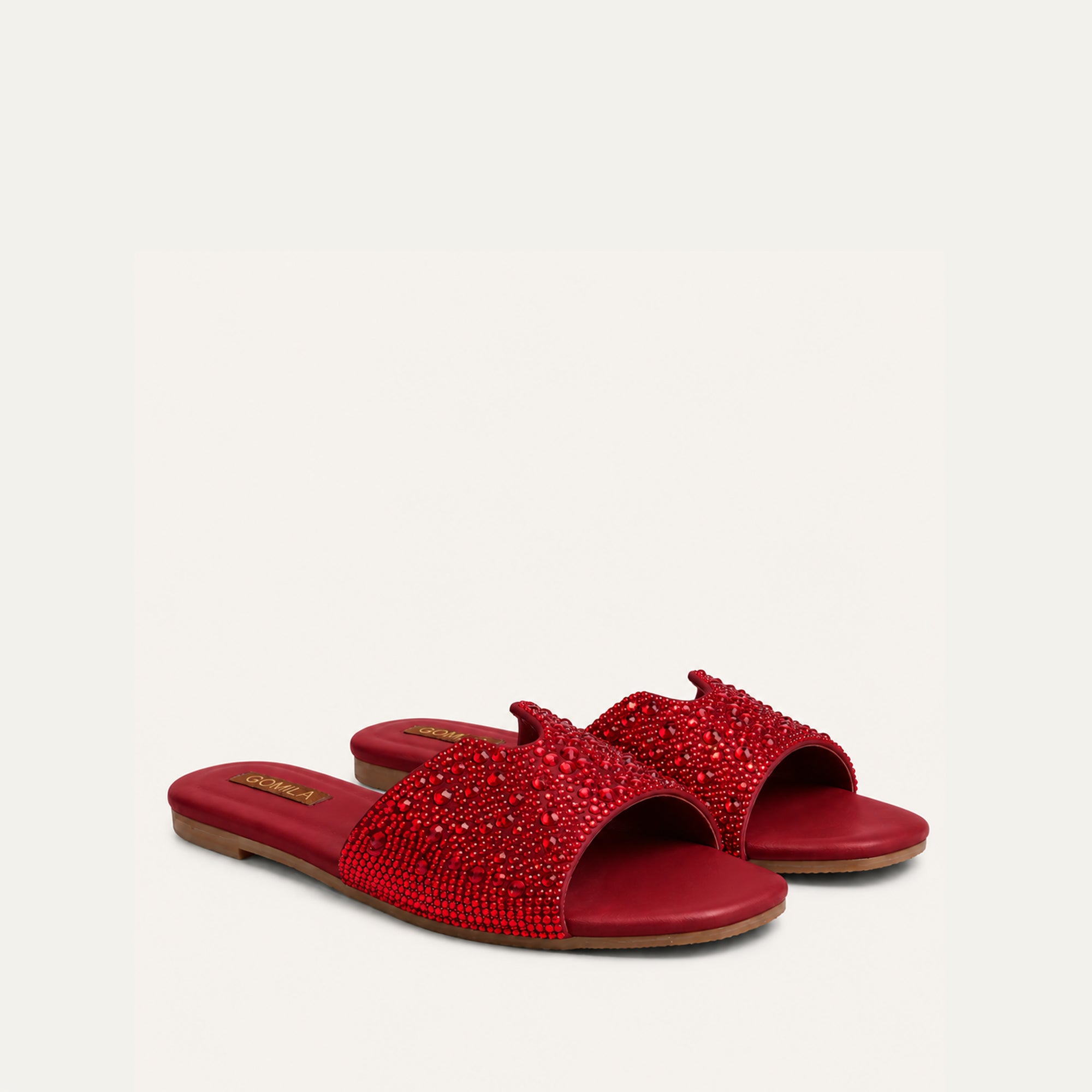 Serena - Women's Red Slipper