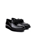 Kody -  Children's Black Box Leather Loafers