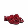 Jada - Women's Oxblood Hand Set Crystals 50mm Heels