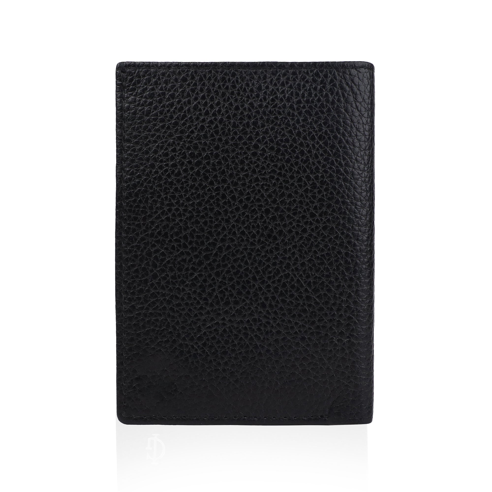 Noel - Black Pebble Grain Leather Card Holder