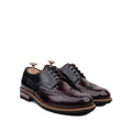 Foster - Men's Black & Burgundy Calf Leather Goodyear Welted Derby