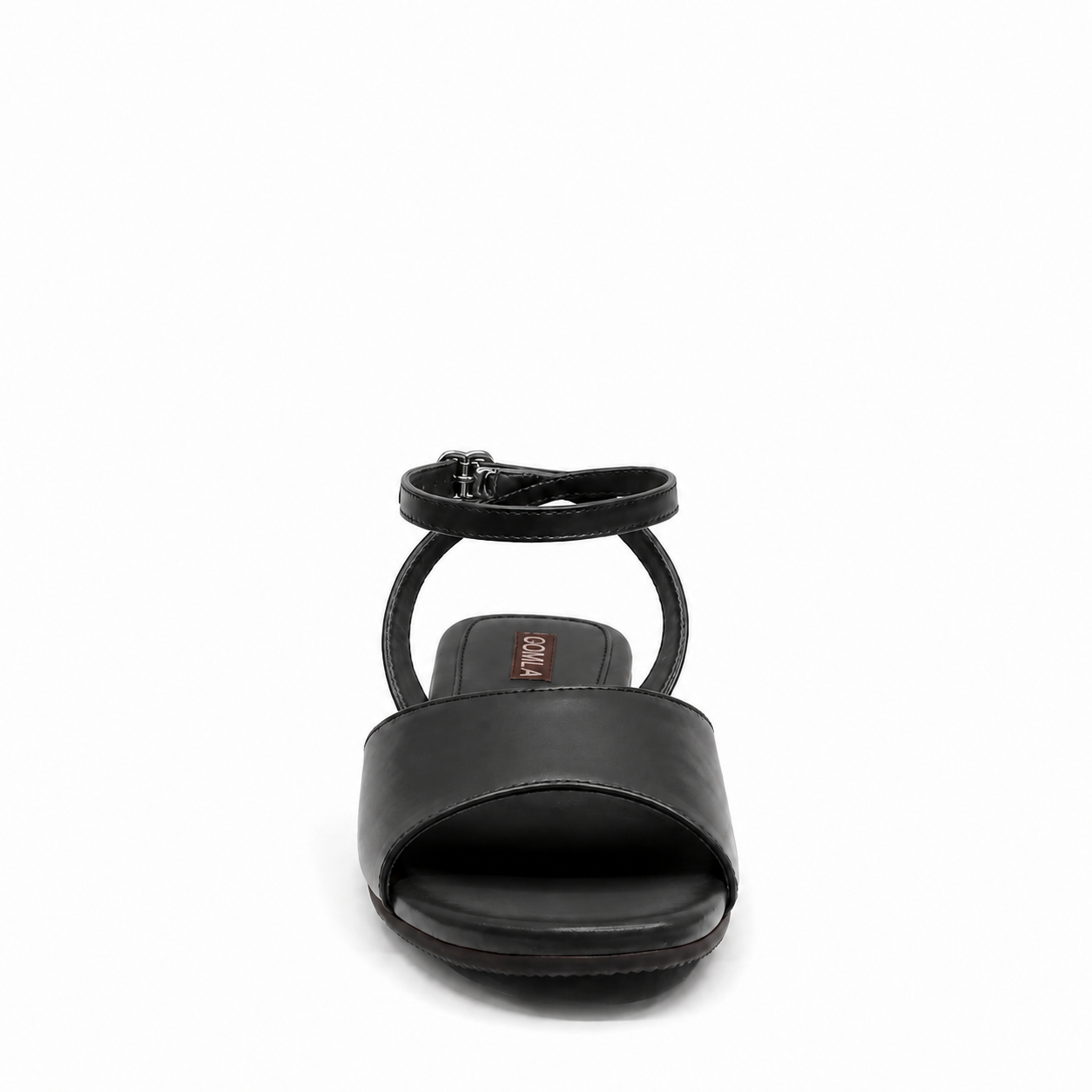 Euna - Women's Black Strapped Sandal