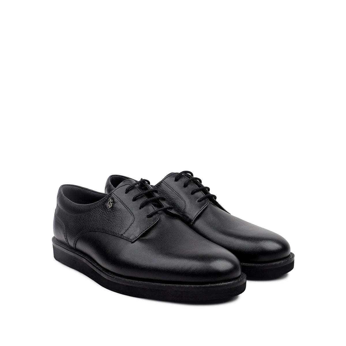 Mark - Men's Black Milled Leather Derby