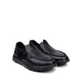 Jude - Men's Black Milled Leather Sneaker