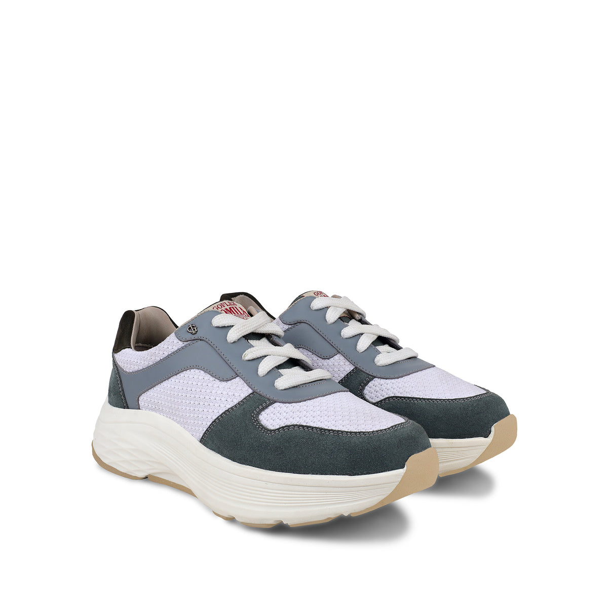 Micah - Men's White & Grey Sneaker