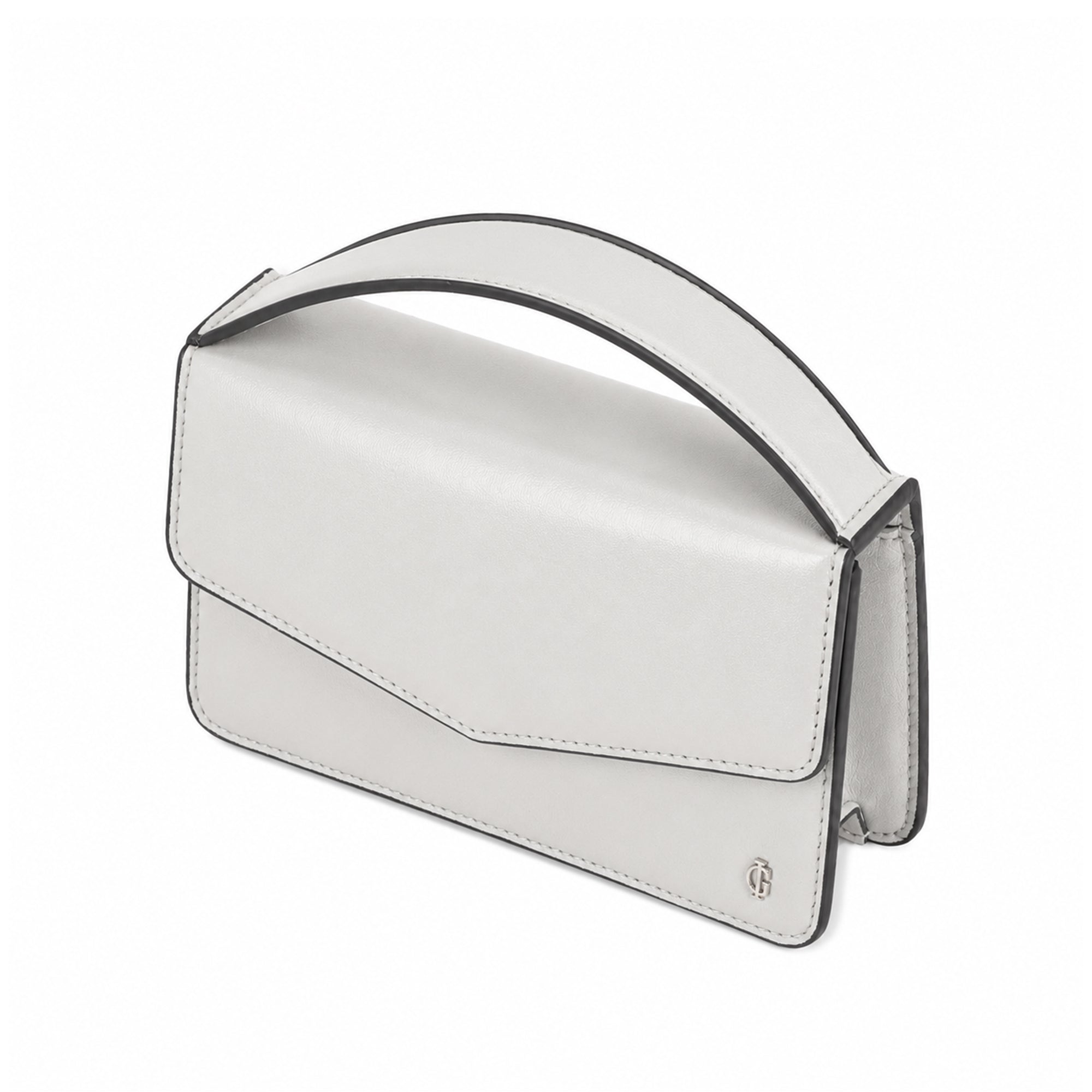 Victoria  - Pearl White Micro Hand Bag