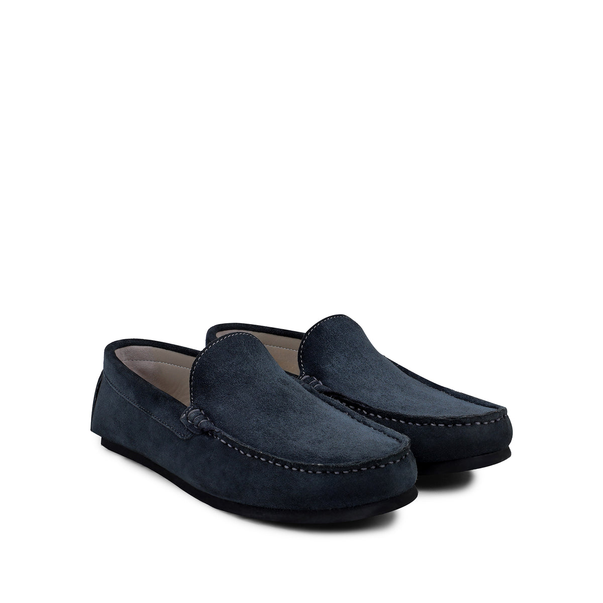 Vyla - Ladies Navy Blue Suede Driver