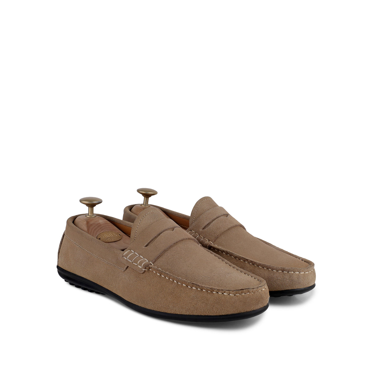 Knox - Men's Camel Split Suede Driver Shoe