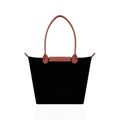 Giana - Black Suede Leather Hand Bag