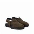 Mariano - Men's Olive Green Suede Sandal