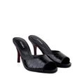 Elira - Women's Black Crocodile Print 90mm Heels
