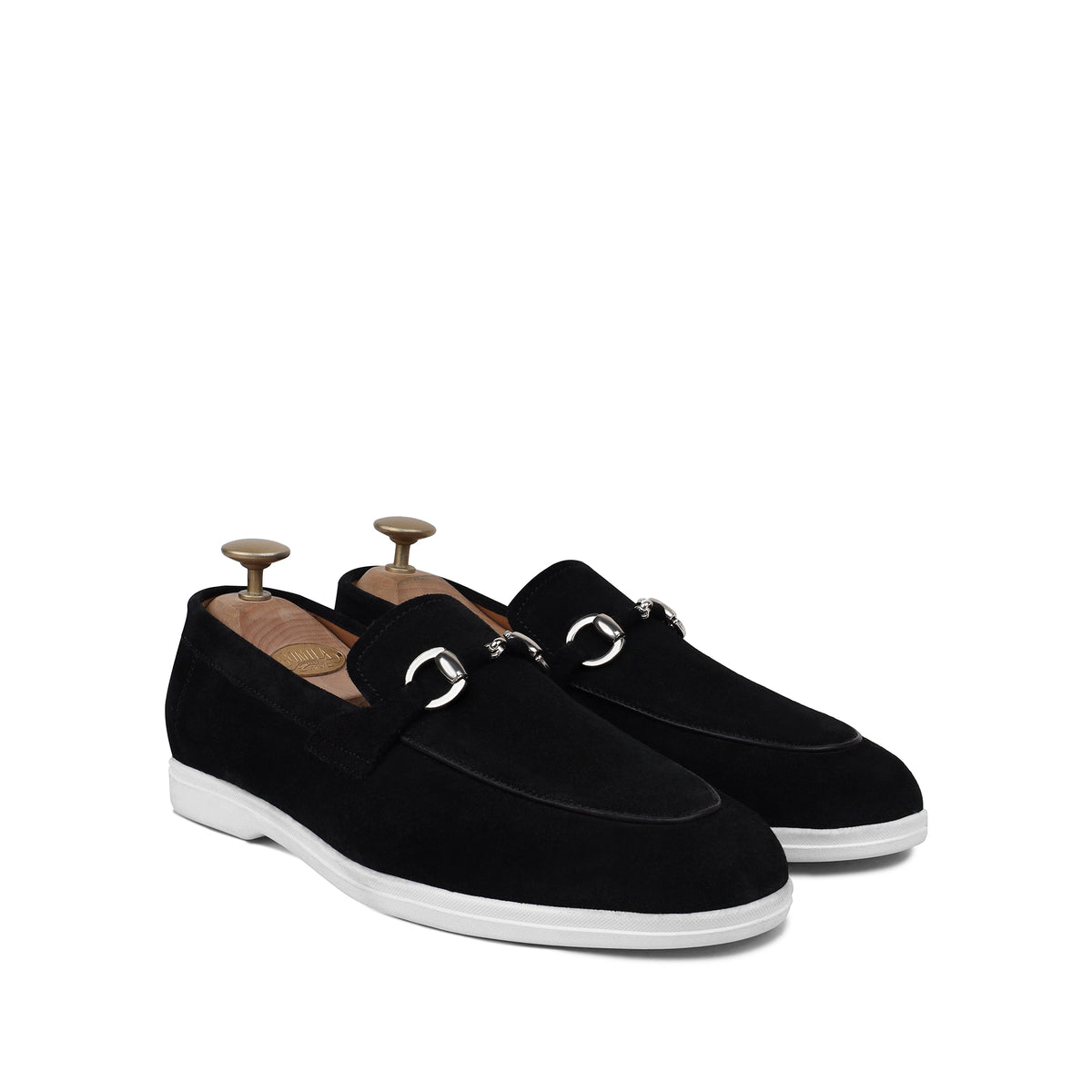 Vesco - Men's Black Suede Loafer
