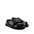 Fidel  - Men's Black Calf Leather Sandal