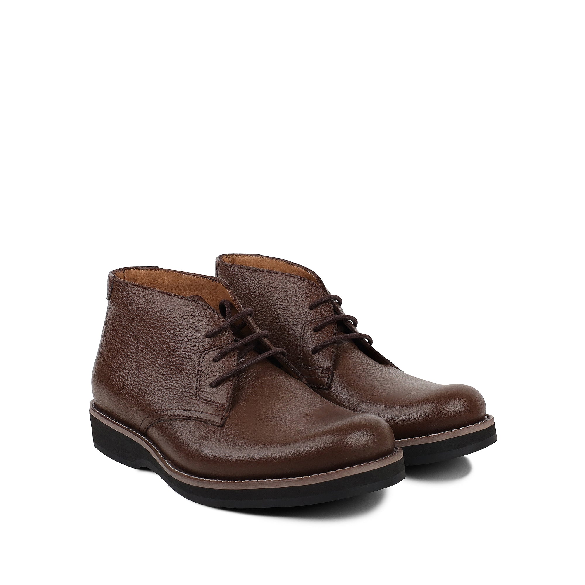 Jake -  Children’s Light Brown Milled Leather Boot