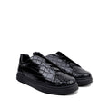 London - Men’s Black Crocodile Print Sneaker