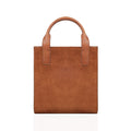 Velva - Cognac Kid Seude Hand Bag