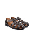 Gaspar - Men's Dark Brown Calf Leather Sandal
