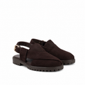 Mariano - Men's Chocolate Brown Suede Sandal