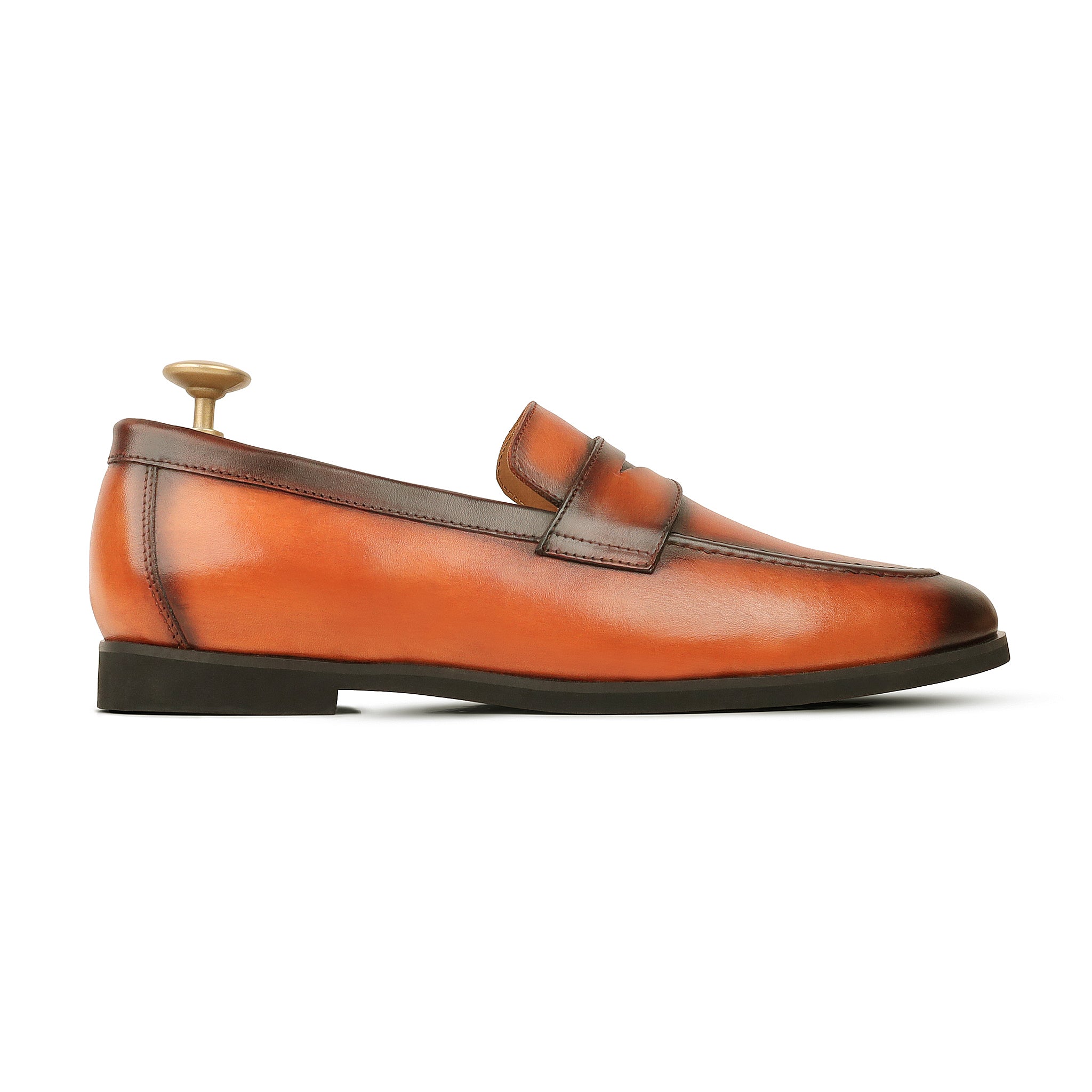 Wilmer - Men's Burnished Tan Calf Leather Loafer