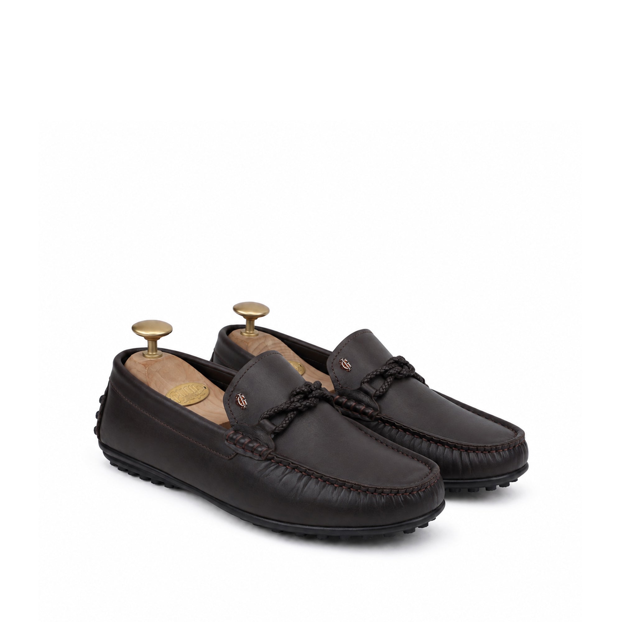 Doyle - Men's Dark Brown Calf Leather Driver
