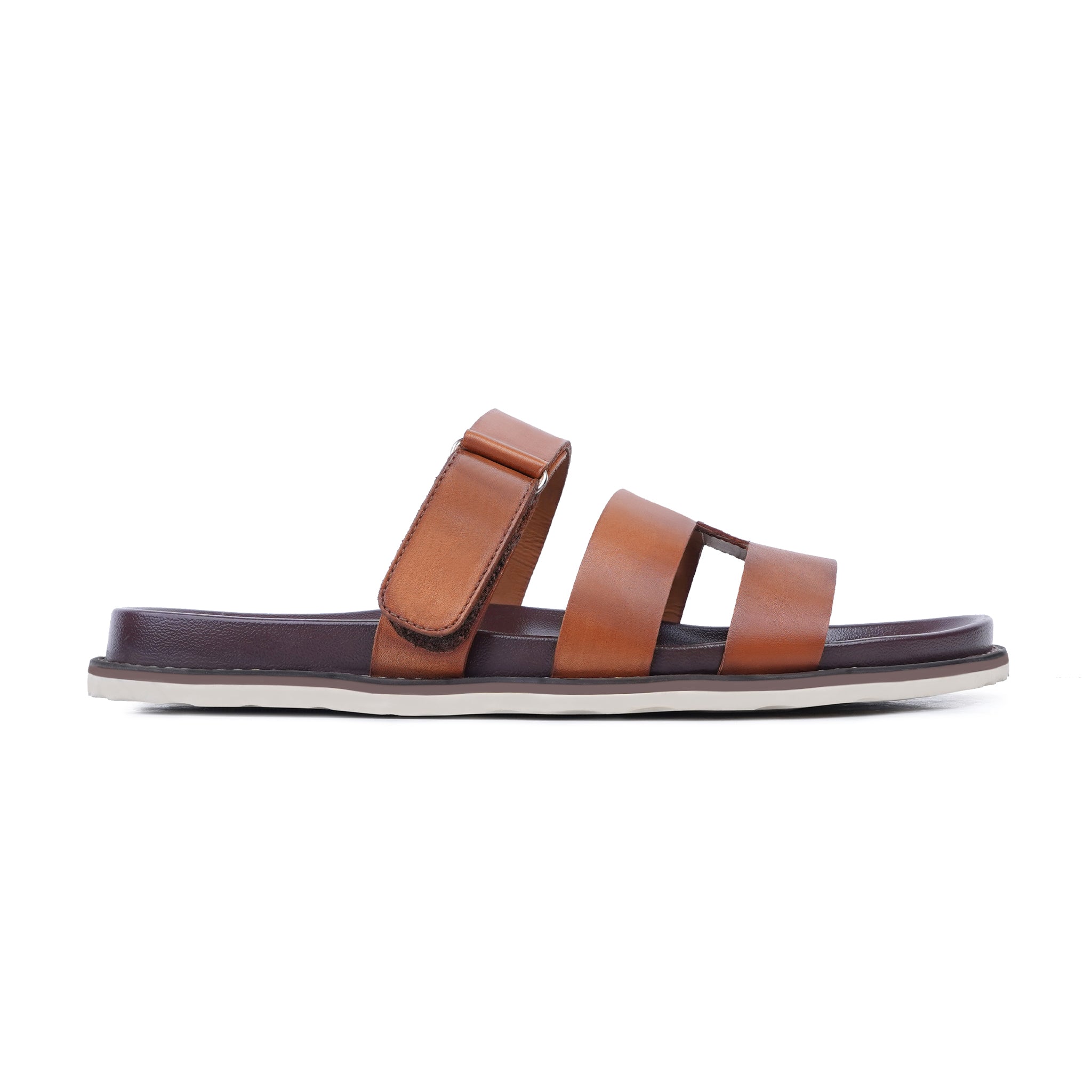 Elvorn - Men's Tan Calf Leather Slipper