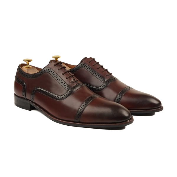 Richmond - Men's Reddish Brown Calf Leather Oxford Shoe