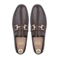 Tex - Men's Brown Pebble Grain Leather Driver Shoe