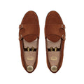 Drobak - Men's Cognac Suede Leather Belgian Loafer