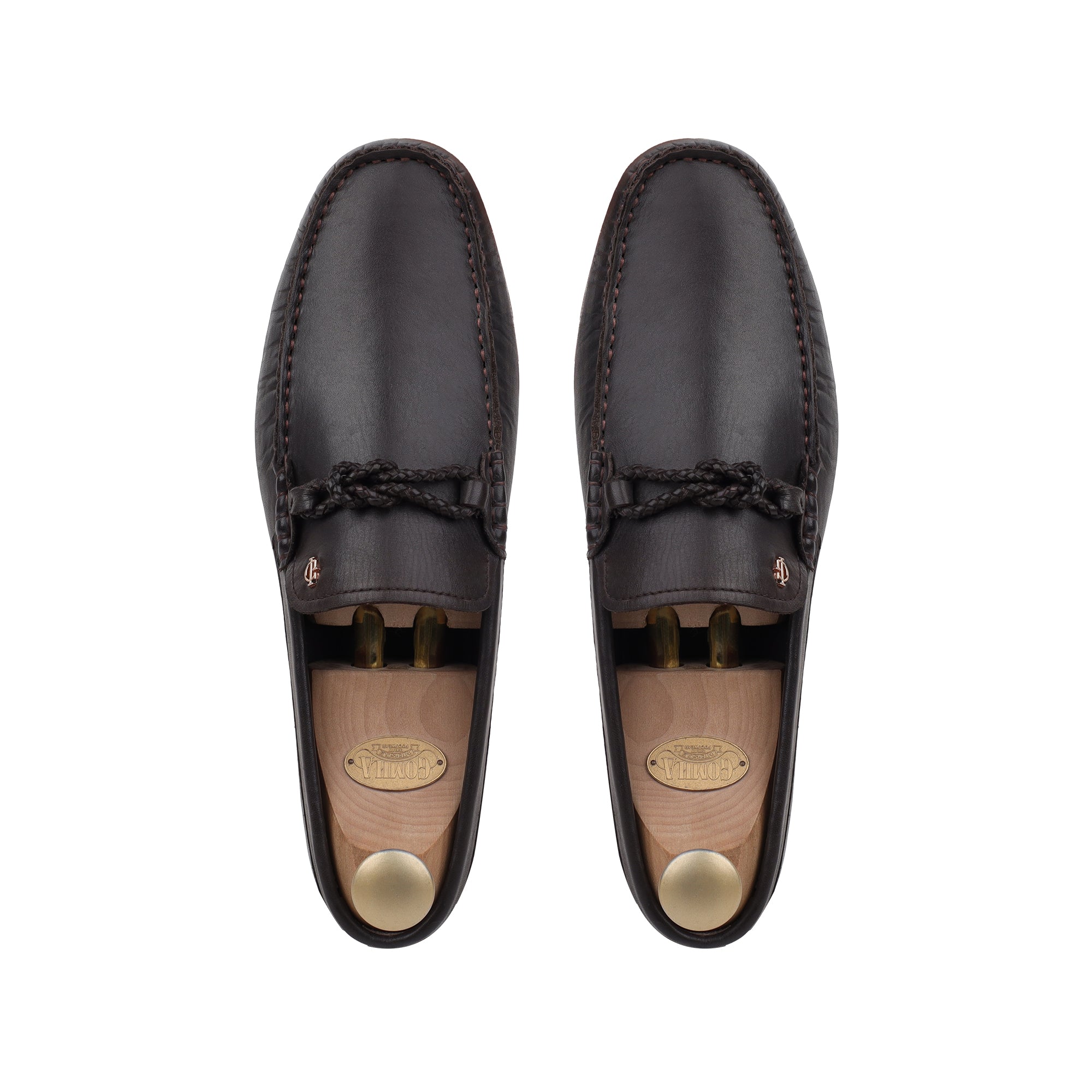 Doyle - Men's Dark Brown Calf Leather Driver