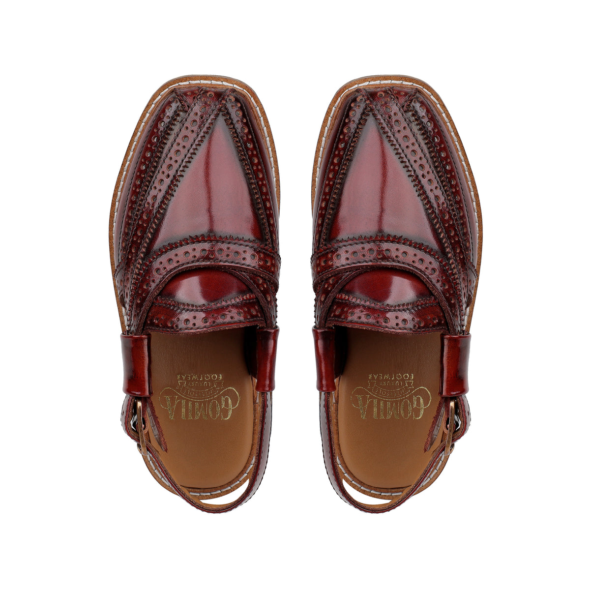 Nate - Children’s Oxblood Box Leather Sandal