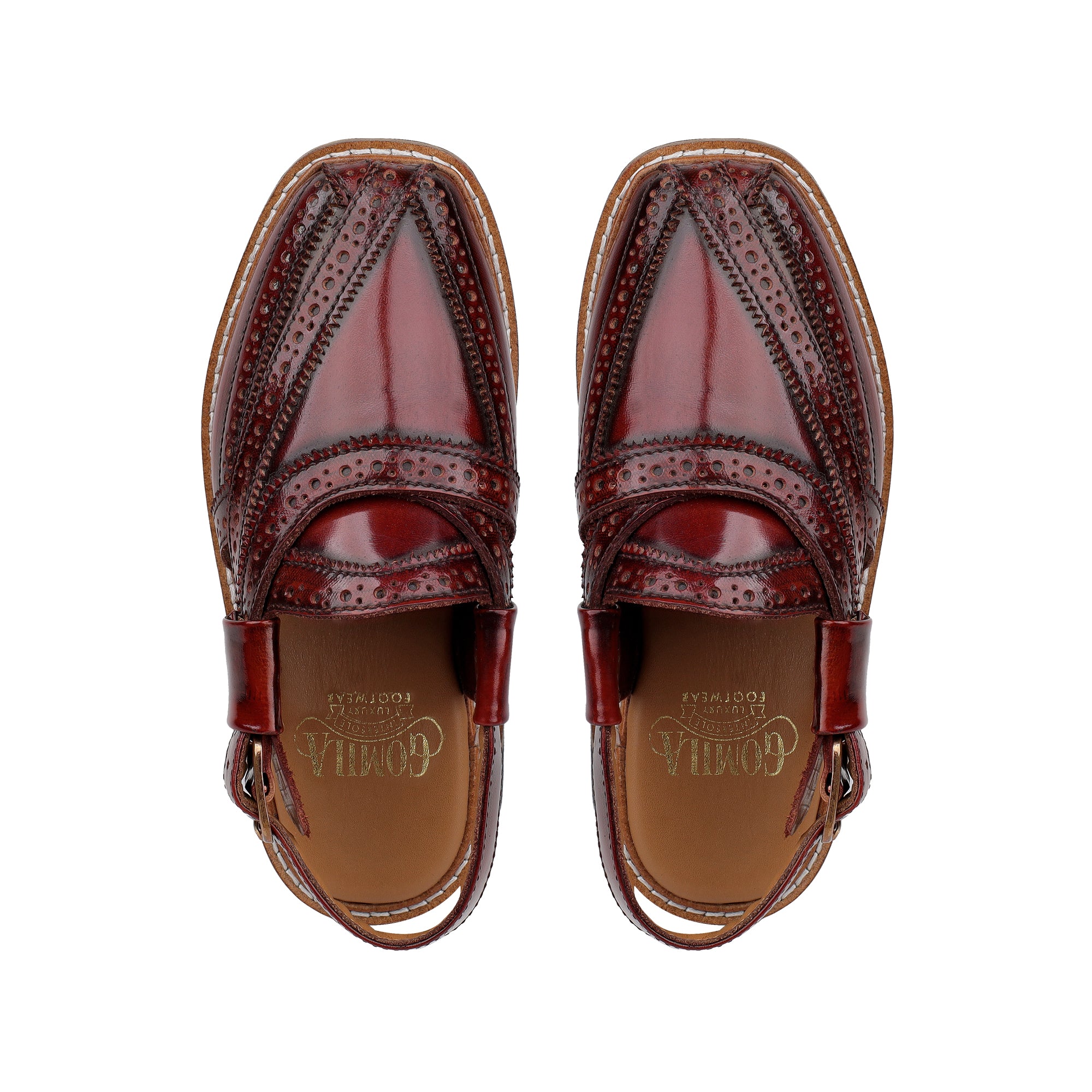 Nate - Children’s Oxblood Box Leather Sandal