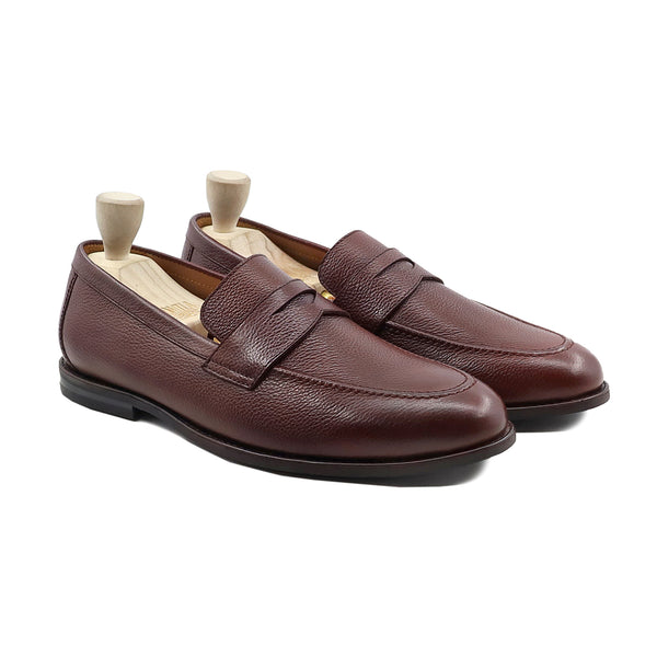 Barq - Men's Oxblood Pebble Grain Leather Loafer