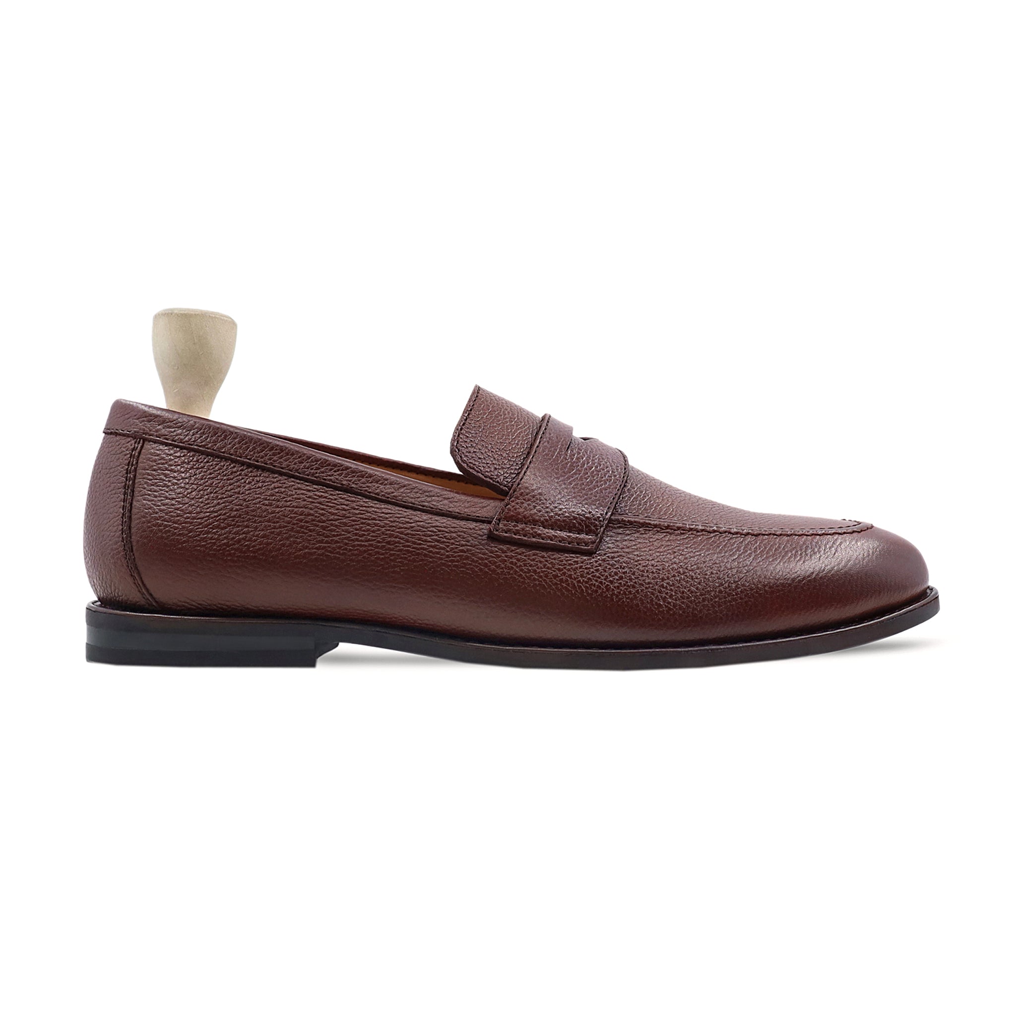 Barq - Men's Oxblood Pebble Grain Leather Loafer