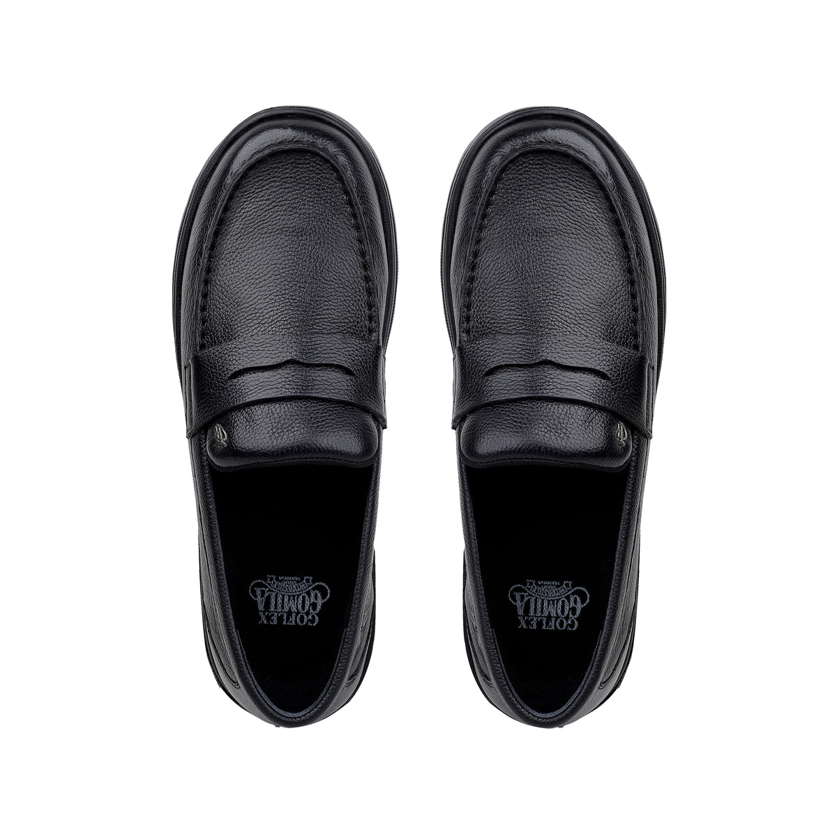 Otto - Men's Black Milled Leather Sneaker