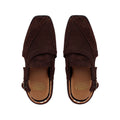 Nate - Children’s Chocolate Brown Suede Leather Sandal