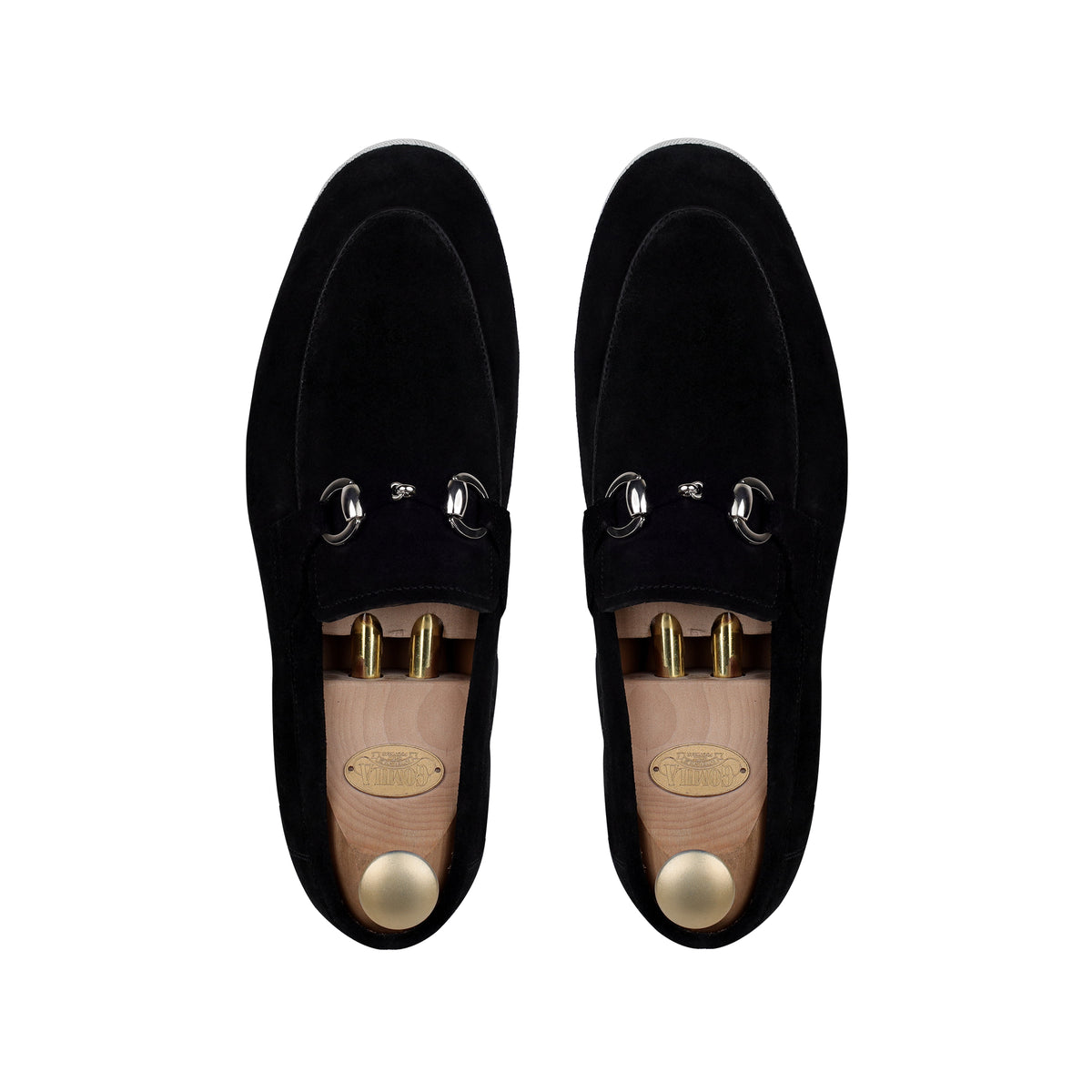Vesco - Men's Black Suede Loafer